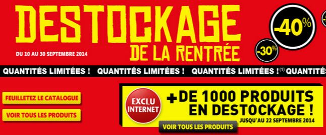 Déstockage Conforama en ligne 