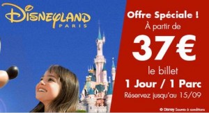 Entree Disneyland pas chere 37 euros