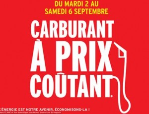 Essence à prix coutant Intermarché