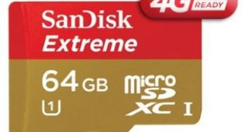 Moins de 35 euros la carte micro SanDisk SDXC 64 Go classe UHS-I (+ adaptateur)