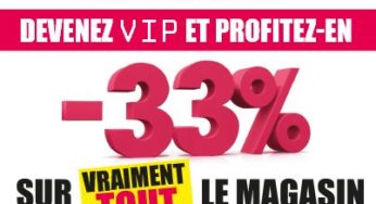 carte VIP GIFI gratuite ! Obtenez 33% de remises sur tous les articles en magasin GIFI !