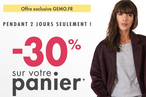 code promo Gemo 30 pourcent