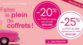 20% de remise sur Nocibé (parfum, soins maquillage) pendant 4 jours