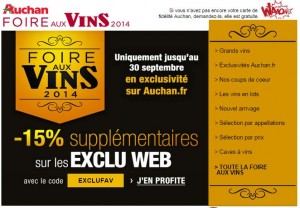 foire aux vins AUCHAN