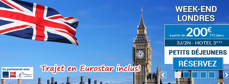 séjour à Londres pour 200 euro