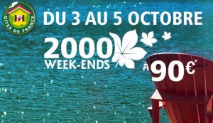 week-ends à 99 euros avec Gites de France