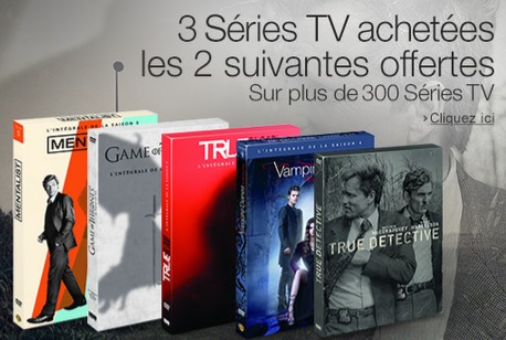 2 series TV gratuites pour l'achat de 3