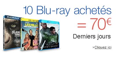 Bon plan Blu-Ray : 70 euros les 10 Blu-ray (derniers jours)