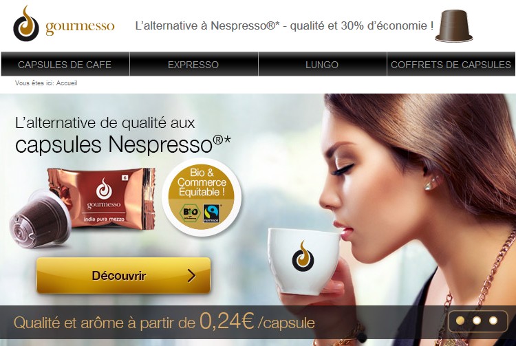 Capsules Nespresso / Gourmesso moins chères : 5% de remises pour 40 euros (exclu) – dernieres heures