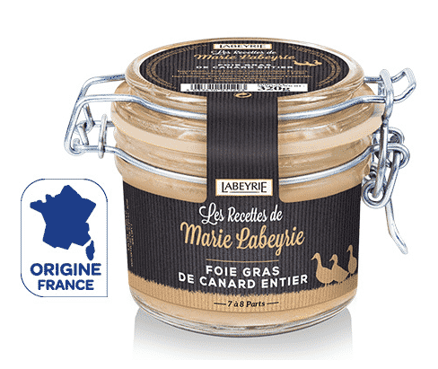 Foie gras de canard entier Marie Labeyrie 320g 4 euros