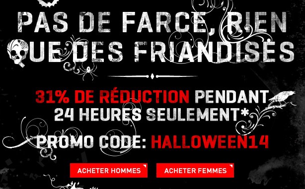 Halloween Puma : 31% de réduction sur tout le site pendant 24h