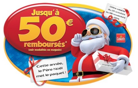 Jeux Goliath jusqu’à 50 euros remboursés (3 jeux = 30 euros / 4 jeux = 50 euros) Offre remboursement Goliath !