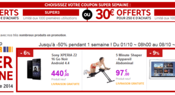 Code promo du jour de la Super Semaine PriceMinister (et bonnes affaires)