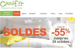 Soldes flottants Camif