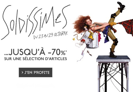 Soldissimes octobre Galeries Lafayette