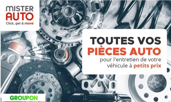 Bon d'achat Mister Auto moitié prix Bon d'achat Mister Auto moitié prix