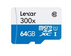 carte Micro SDXC Lexar 64 Go