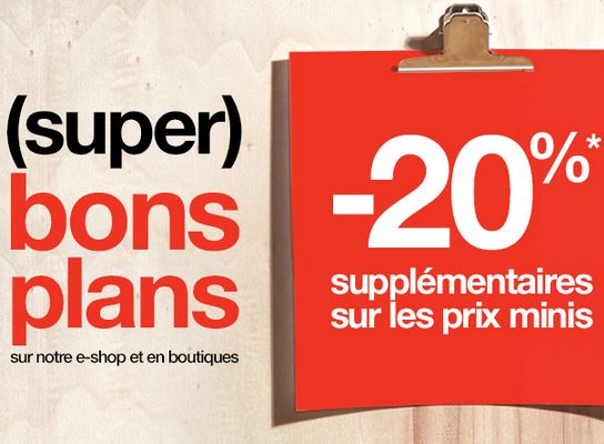 Bientôt la fin des (Super) Bons Plans Jennyfer !  Pour les derniers jours l’enseigne de prêt à porter féminin rajoute encore 20% de rabais sur les articles déjà proposés à mini prix ! C’est le moment de se faire plaisir avec des articles qui reviendront à presque rien ! En plus Jennyfer propose la livraison gratuite en magasin, donc faites tranquillement votre shopping dans les (Super) Bons Plans Jennyfer !  La remise s’effectue dans votre panier automatiquement jusqu’au 5 octobre inclus sur jennyfer.com sur l'ensemble des articles des super bons plans / signalés par une étiquette. Dans la limite des stocks disponibles 