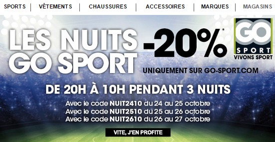 remise sur tout Go Sport