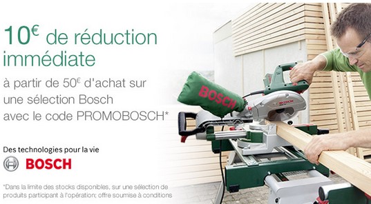 10 euros reduction BOSCH