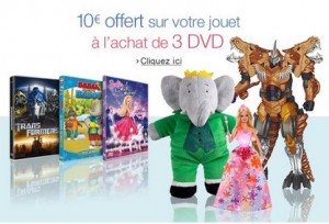 Achetez 3 DVD jeunesses et obtenez 10 euros de remises