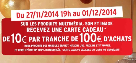 Black Friday Darty! 10 euros offerts tous les 100 euros d’achats