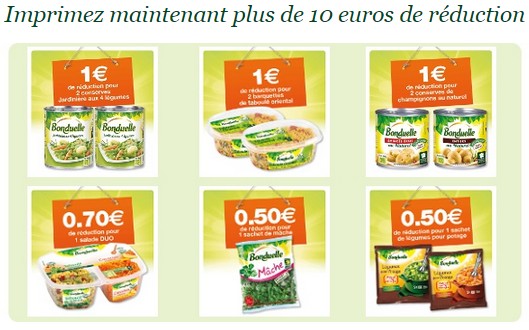 Bon De Reduction Bonduelle 10 Euros De Remise Immediate Sur Les Conserves Surgeles Ou Salades Coupon De Reduction A Imprimer