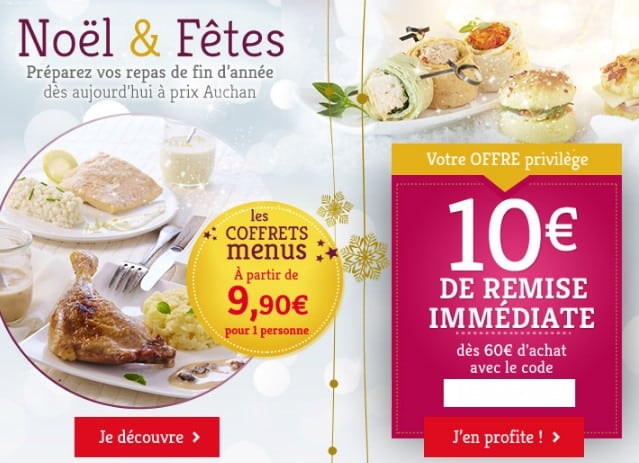 Code promo Traiteur Auchan 