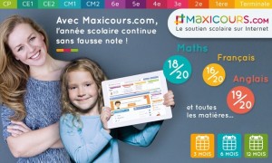 Cours de soutien Maxicours moitié prix