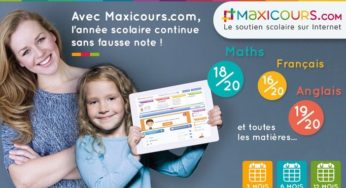 Cours de soutien Maxicours moitié prix ! Moins de 30 euros les 3 mois (jusqu’à 5 enfants)
