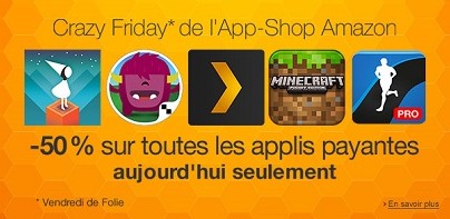 Crazy Friday sur son App-store Android 