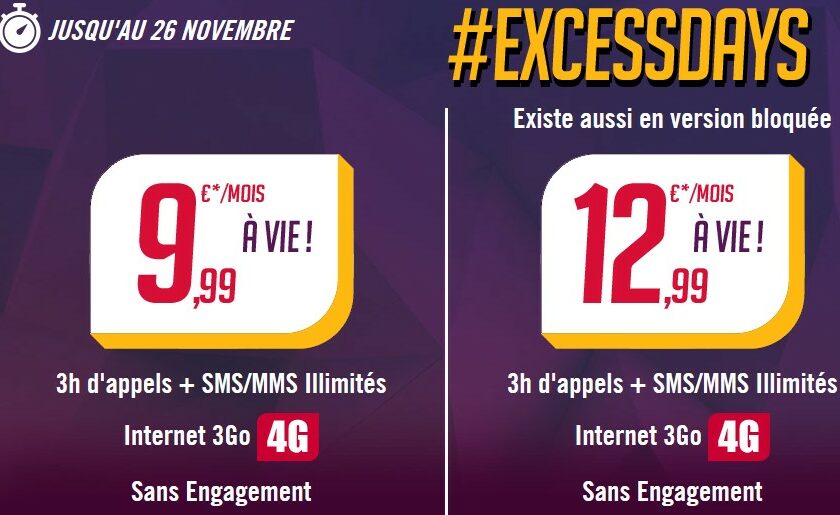 ExcessDays chez Virgin Mobile