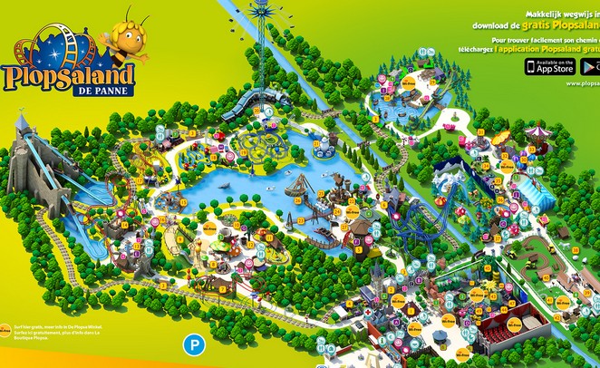 au Parc Plopsaland La Panne 