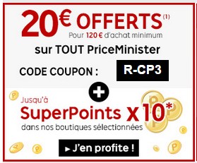 code promo du 12 novembre sur Priceminister 