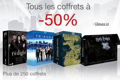 coffrets Blu-ray / DVD à moitié prix 