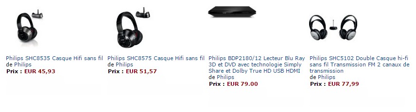 Lecteur Blu-Ray 3D et DVD Philips ou casques sans fils Philips 