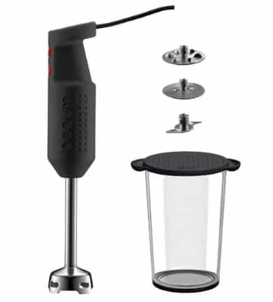 21 euros le Set mixeur plongeant Bodum Bistro (1 bol + 2 disques + 1 couteau) – au lieu de plus de 60 euros