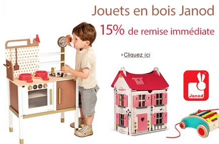 remise immédiate jouets en bois Janod