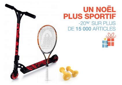 Sports et Loisirs : 20% de remise dès 50 euros d’achats