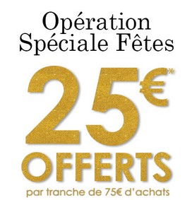 La City 25 euros offerts tous les 75 euros