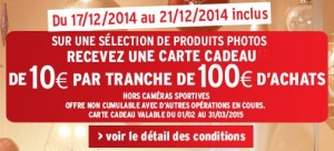 Nouvelle offre 10 euros par tranche 100 euros photo DARTY