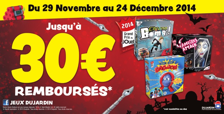 Offre remboursement jeux Dujardin Decembre 2014