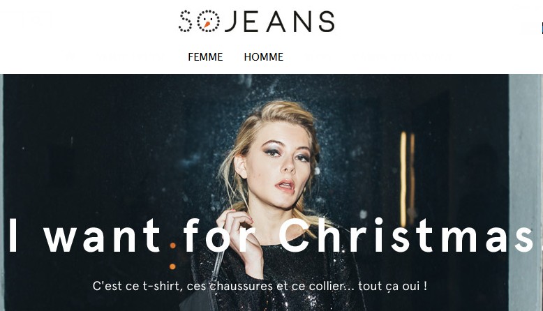 30% sur tout Sojeans et livraison garantie avant Noël