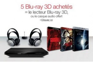 lecteur Blu-ray 3D ou le casque sans fil offert