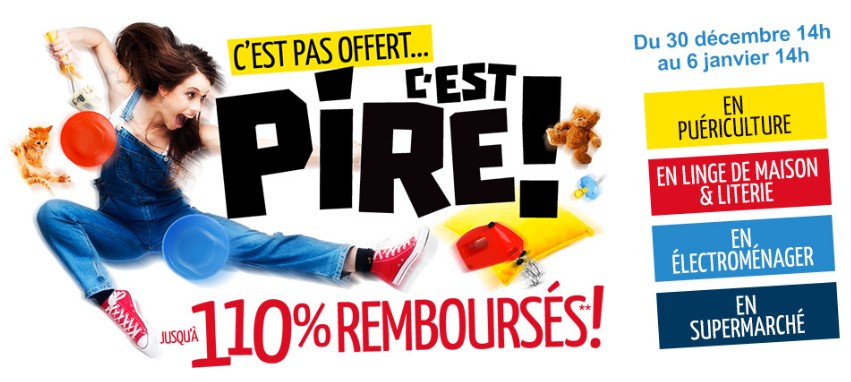 Offre 110% remboursées CDiscount ! Electroménager, puériculture, linge de maison, lessive… derniers jours !