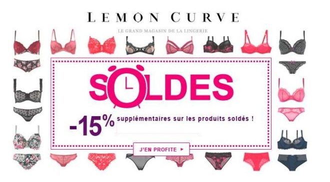 15% supplémentaire sur les Soldes Lemon Curve