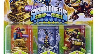 4 euros le pack 3 figurines Skylanders Swap Force ( Scorp + Twin Blade Chop Chop + Heavy Duty Sprocket) – Soldes FNAC