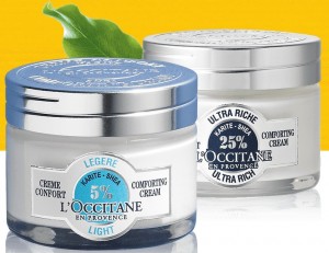 7 echantillons de creme L’Occitane gratuits