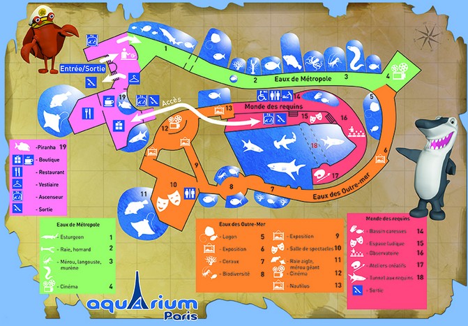 Aquarium de Paris plan