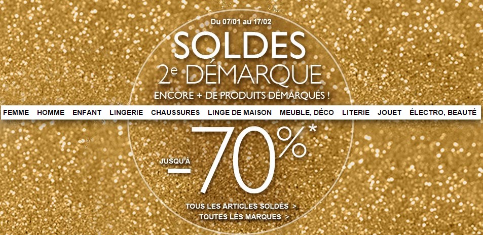 Deuxième démarque La Redoute Soldes 